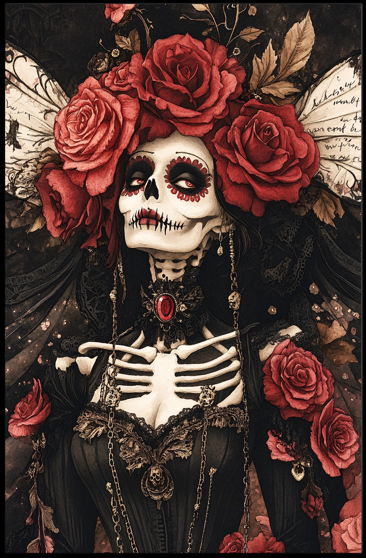 Day of the Dead La Catrina Cultural Heritage Poster