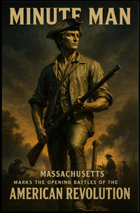 Minute Man American Revolution Poster