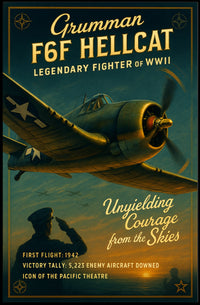 Grumman F6F Hellcat: Legendary Fighter of WWII Poster