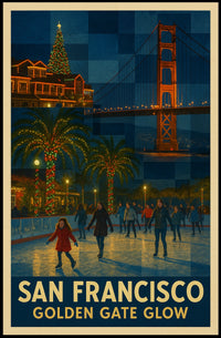 San Francisco Golden Gate Glow Poster