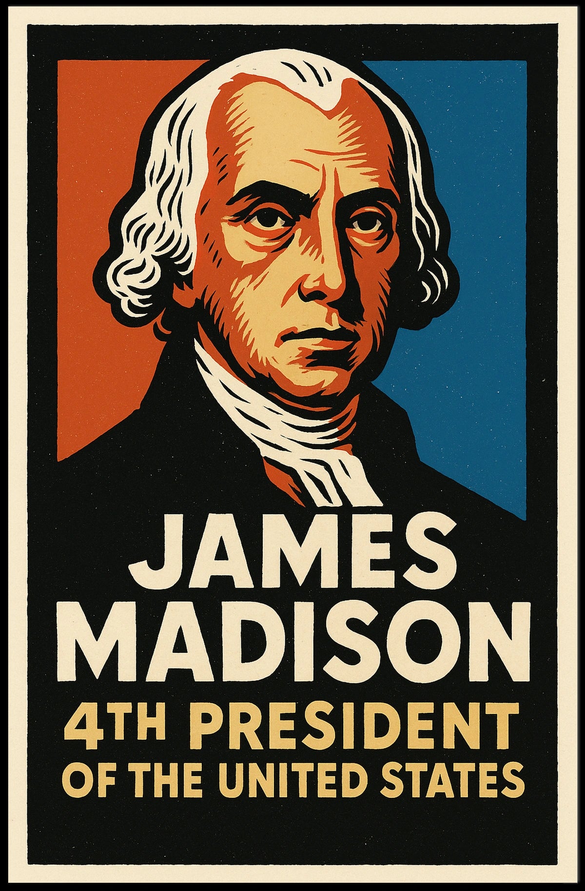James Madison 4th President Poster