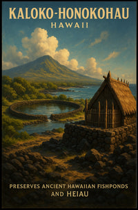 Kaloko-Honokohau Hawaiian Heritage Poster