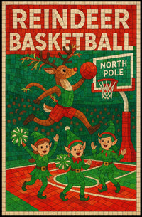 Reindeer Basketball Extravaganza Poster