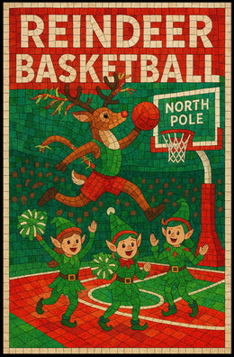 Reindeer Basketball Extravaganza Poster