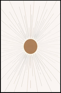 Radiant Sunburst Poster