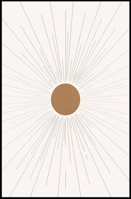 Radiant Sunburst Poster