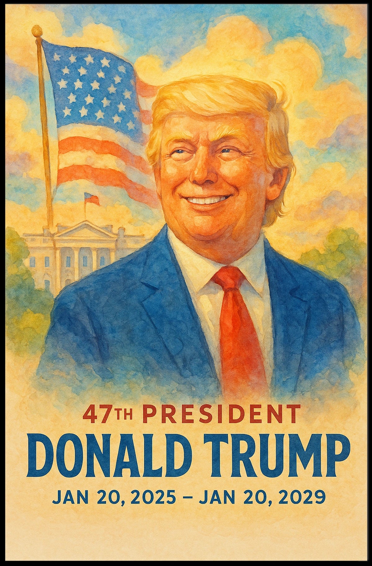 Donald Trump Visionary at the Helm Poster