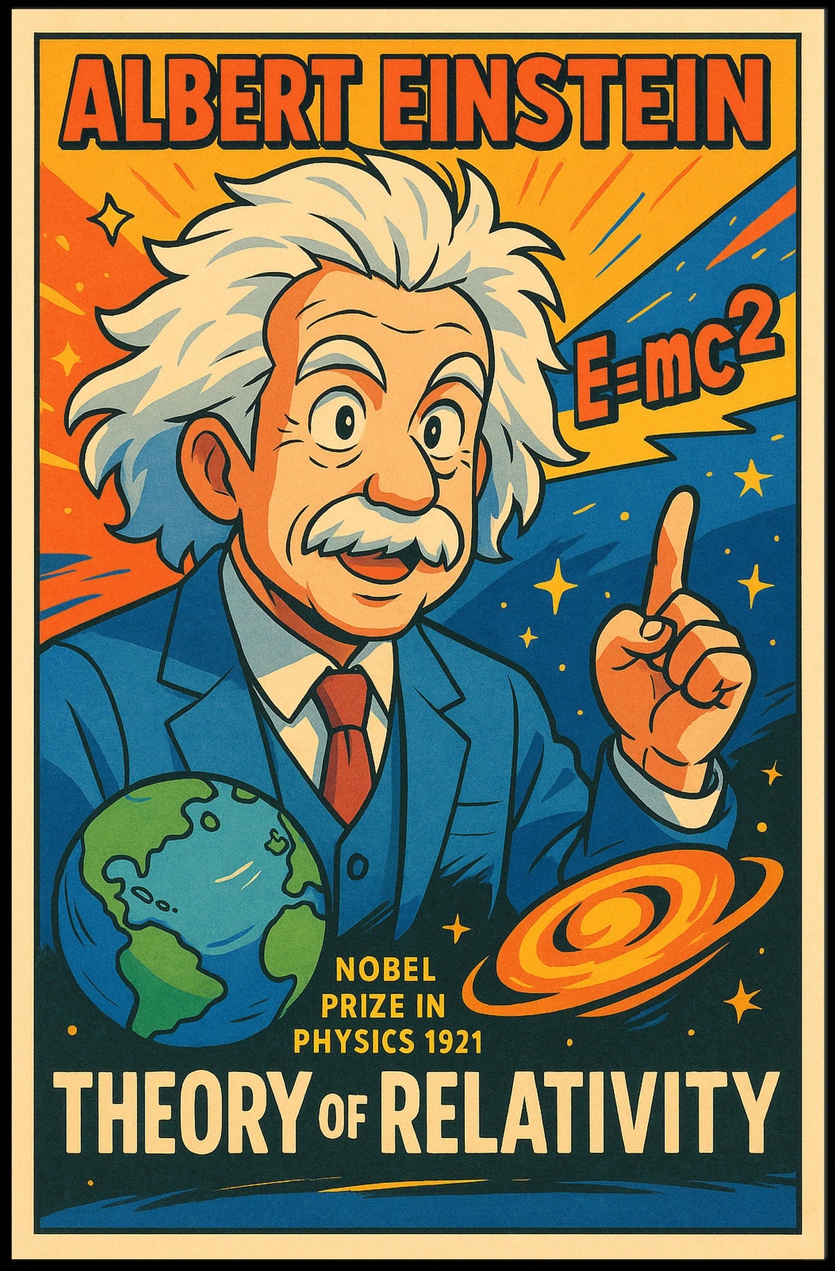 Albert Einstein Theory Of Relativity Poster