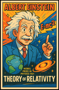 Albert Einstein Theory Of Relativity Poster