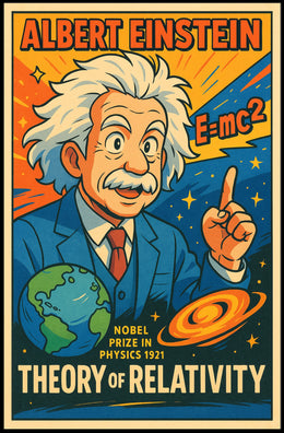 Albert Einstein Theory Of Relativity Poster