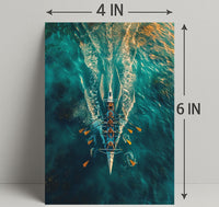 Rowing In Harmony Poster PosterGoat