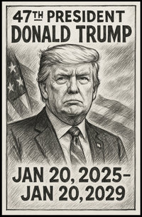 Donald Trump 47th President Poster