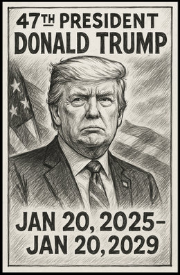 Donald Trump 47th President Poster