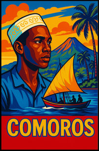 Comoros Vibrant Island Life Poster