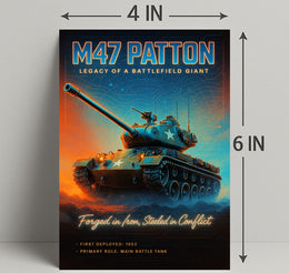 M47 Patton Legacy of a Battlefield Giant Poster PosterGoat
