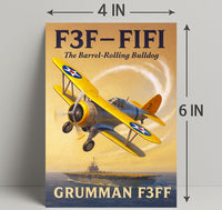 F3F-FIFI The Barrel-Rolling Bulldog Poster PosterGoat