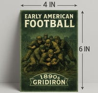 Early American Football 1890s Gridiron Poster PosterGoat