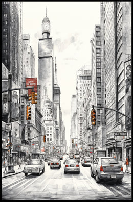 Urban Streetscape Poster