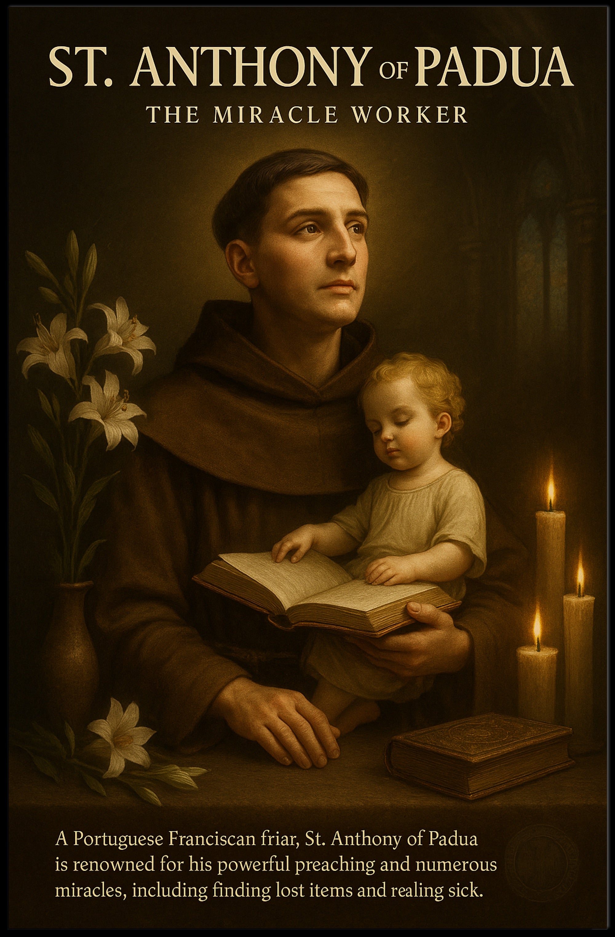 St. Anthony Reverence: Classical Spiritual Heritage Poster PosterGoat