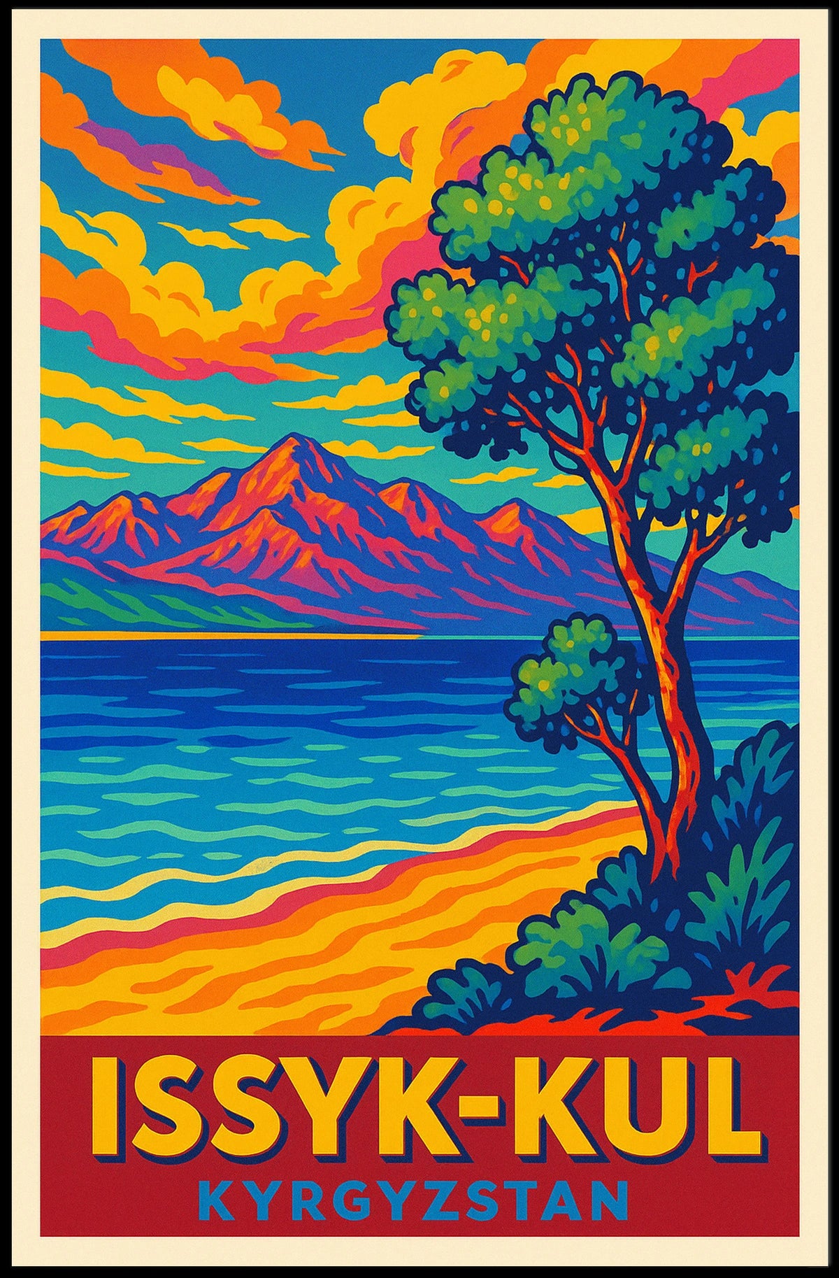 Issyk-Kul Kyrgyzstan Poster