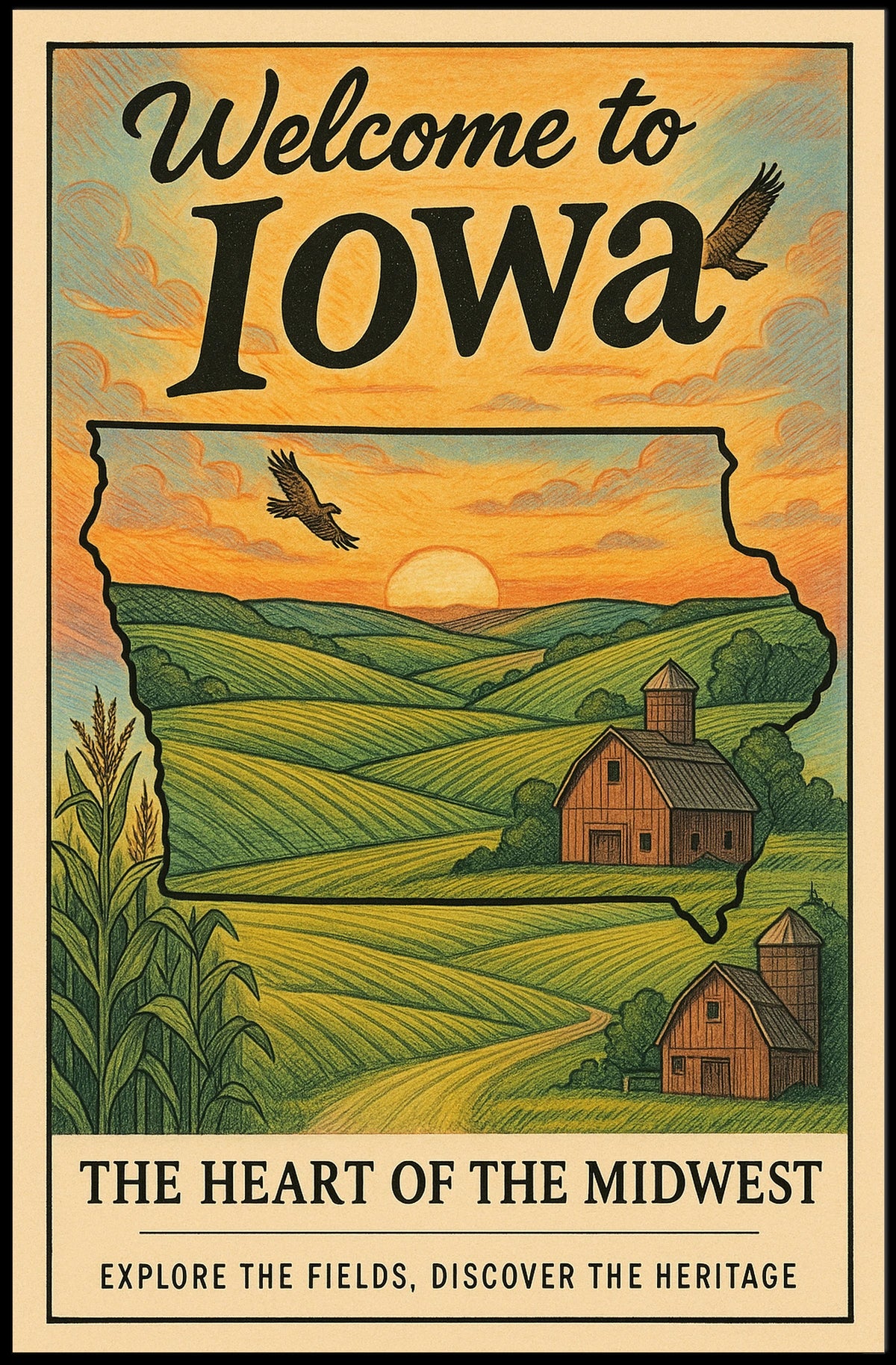 Welcome to Iowa Poster
