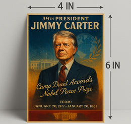 Jimmy Carter Legacy Vintage Presidential Poster