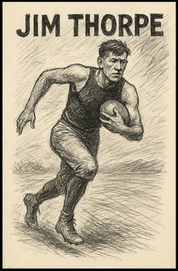 Jim Thorpe Athletic Legend Poster