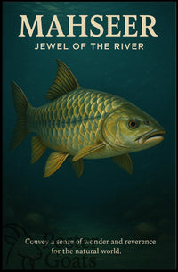 MAHSEER Fish Photorealistic Animal Poster