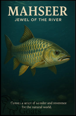 MAHSEER Fish Photorealistic Animal Poster