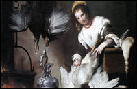 Classical Domestic Scene Baroque Realism Artistic Poster