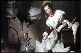Classical Domestic Scene Baroque Realism Artistic Poster
