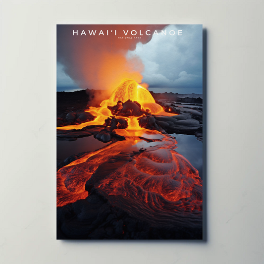 Hawaii Volcanoes National Park Poster