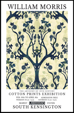 William Morris Cotton Prints Exhibition Poster