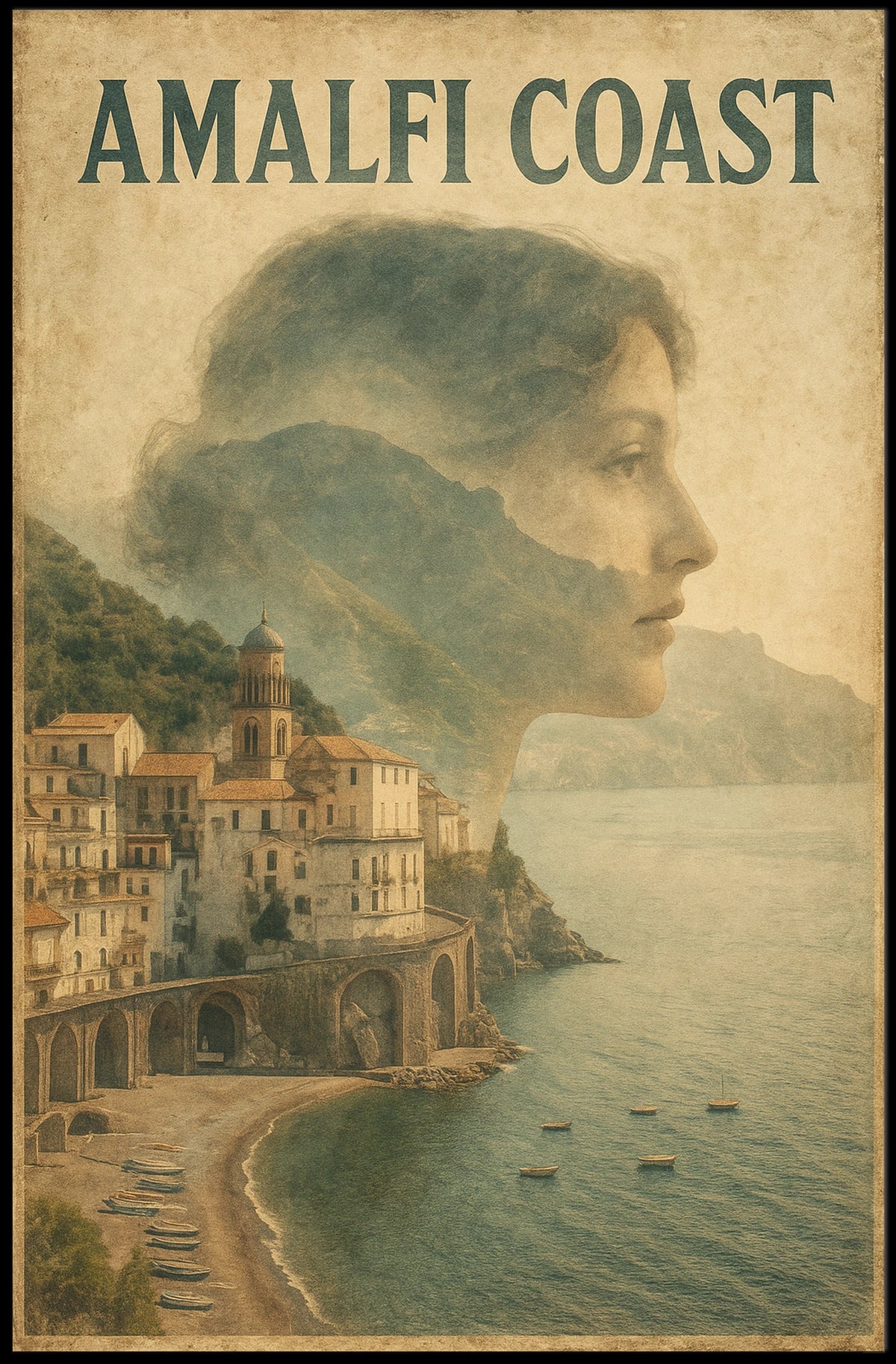Amalfi Coast Dreamscape Poster