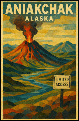 Aniakchak, Alaska Limited Access Poster