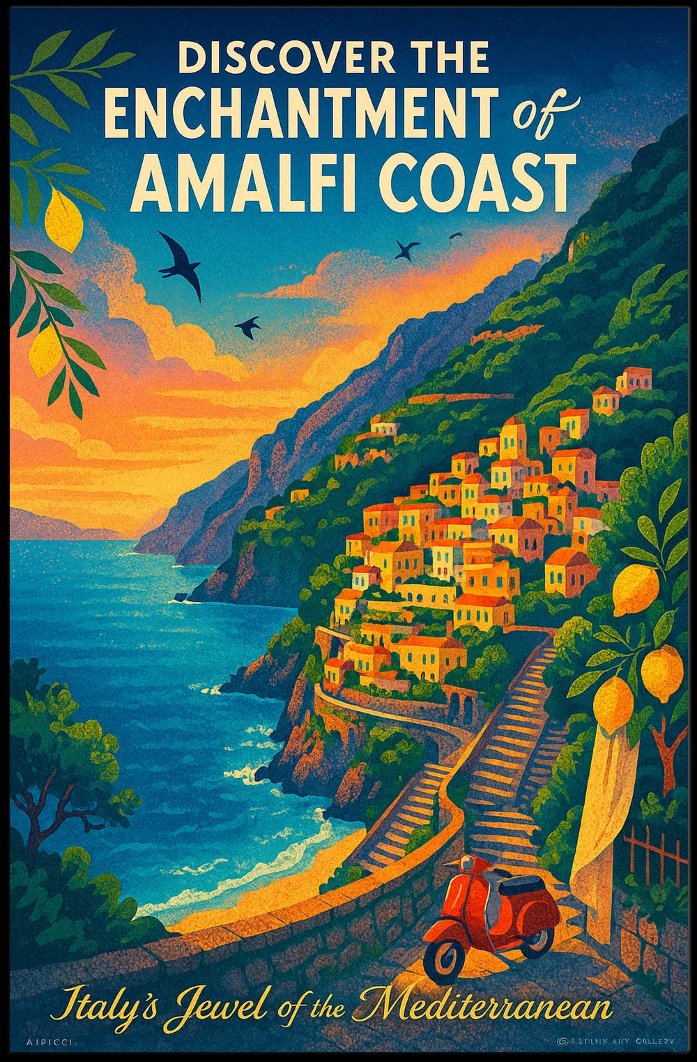 Discover the Enchantment of the Amalfi Coast Poster