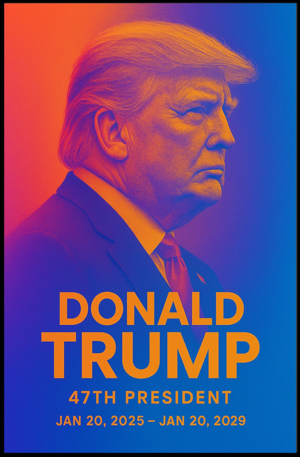 Trump Visionary Futurism Patriot Poster