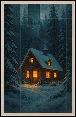 Cozy Winter Cabin Poster