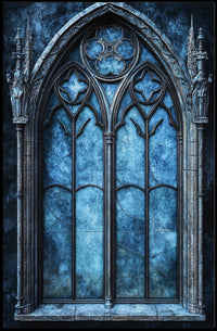 Gothic Window Elegance Poster