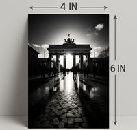 Shadows At The Brandenburg Gate Poster