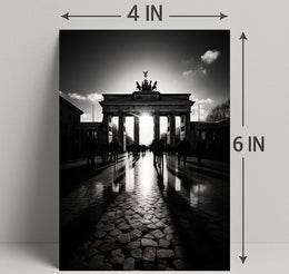 Shadows At The Brandenburg Gate Poster