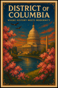 District Of Columbia Poster For History Lovers Modernity