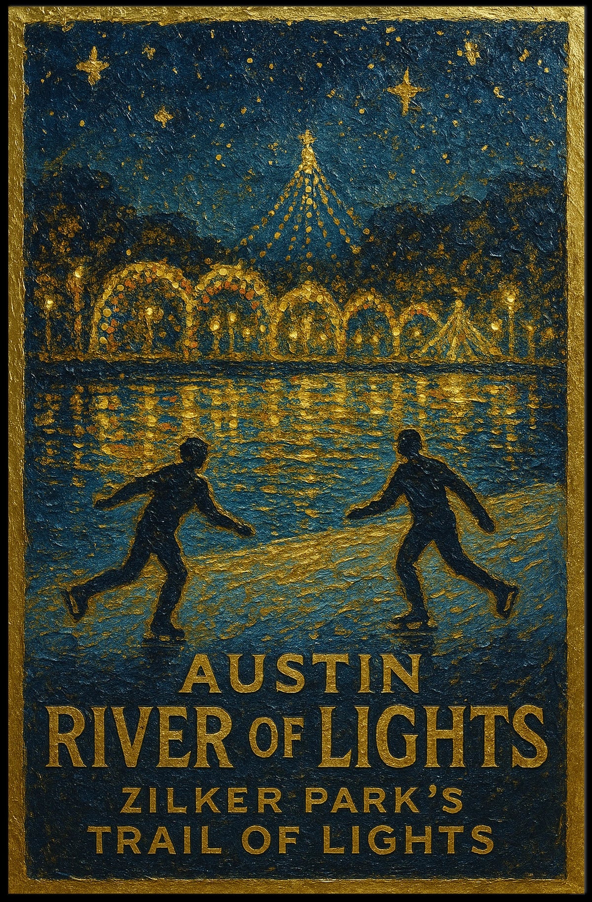 Austin River Of Lights Poster