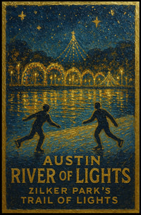 Austin River Of Lights Poster