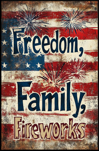 Freedom Family Fireworks Poster