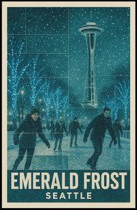 Emerald Frost Seattle Poster