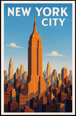 New York City Skyline Poster PosterGoat