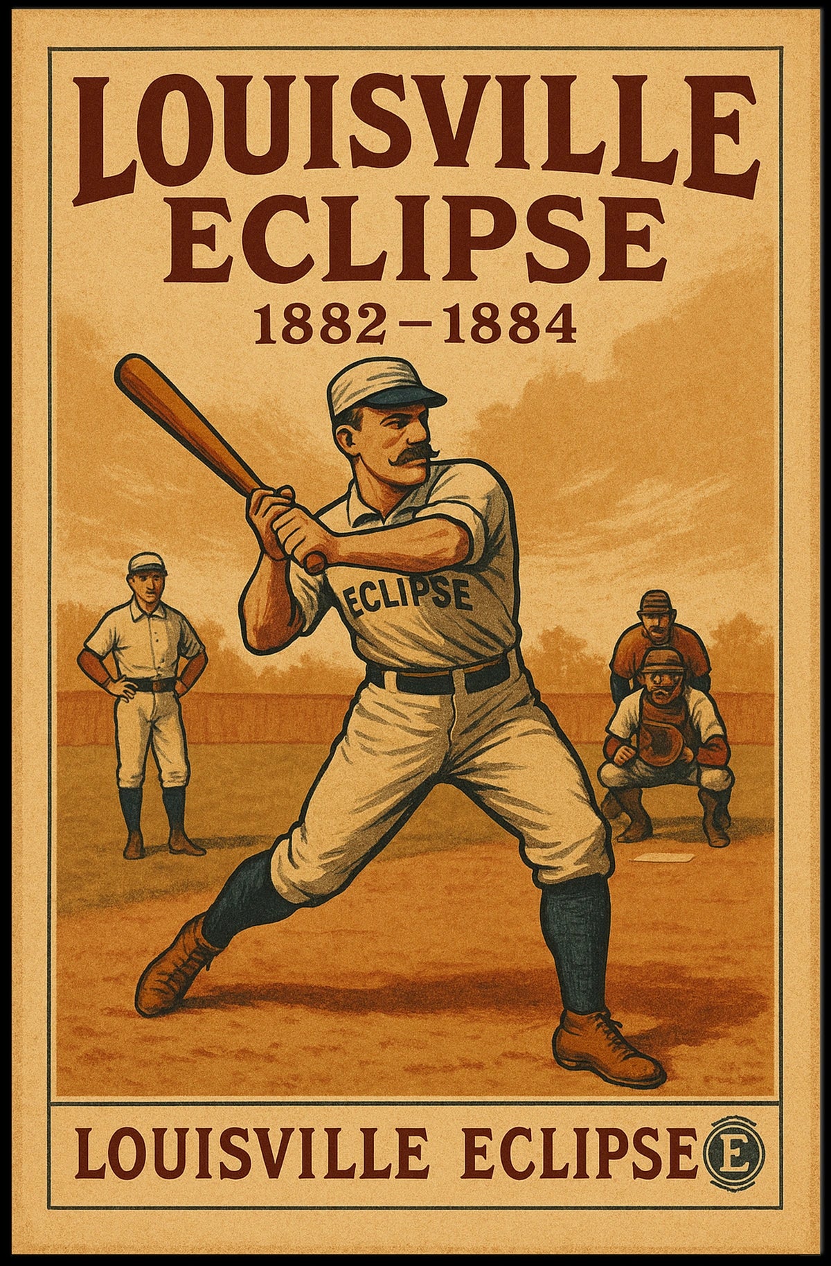 Louisville Eclipse 1882-1884 Poster