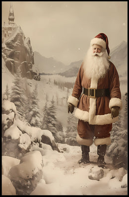 Winter Wonderland With Santa Poster