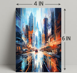 Urban Vibes A Futuristic Cityscape Poster